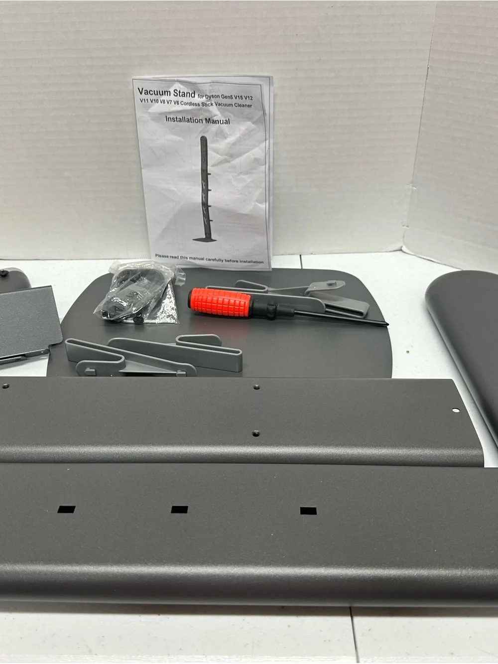 Haturi Vacuum Stand Holder for Dyson Gen5 V15 V12 V11 V10 V8 V7 V6 Gray